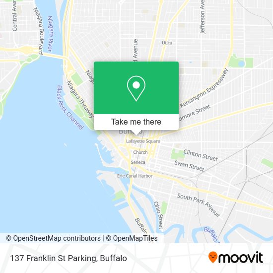 Mapa de 137 Franklin St Parking