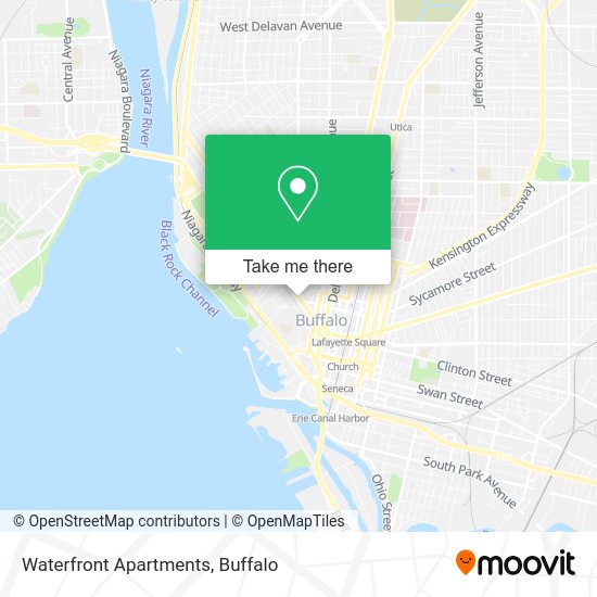 Mapa de Waterfront Apartments