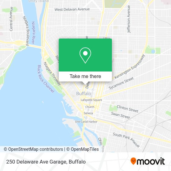 Mapa de 250 Delaware Ave Garage