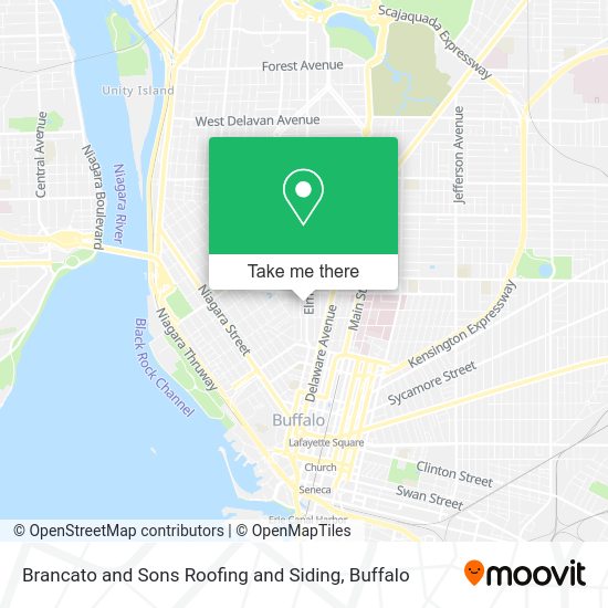 Mapa de Brancato and Sons Roofing and Siding
