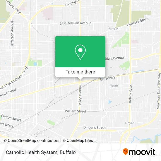 Catholic Health System map