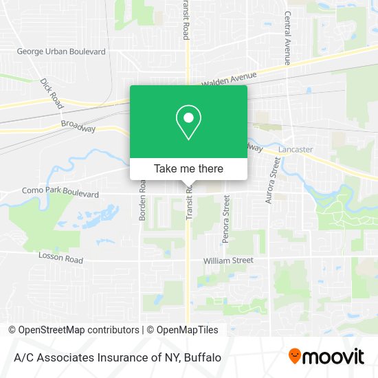 Mapa de A/C Associates Insurance of NY
