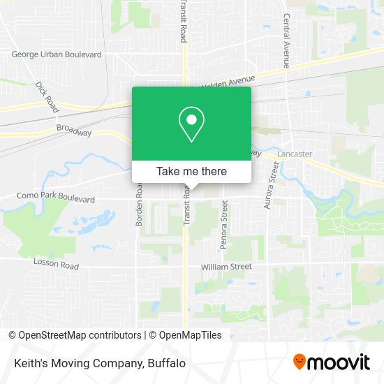 Keith's Moving Company map