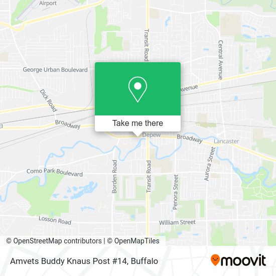 Amvets Buddy Knaus Post #14 map