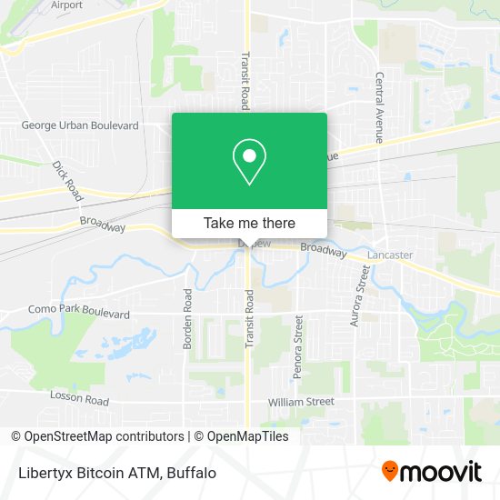 Mapa de Libertyx Bitcoin ATM