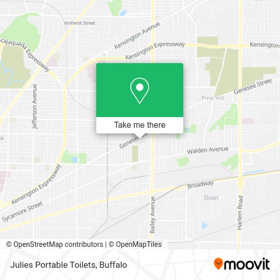 Mapa de Julies Portable Toilets