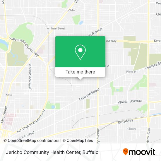 Jericho Community Health Center map