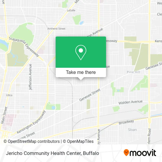 Jericho Community Health Center map
