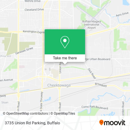 Mapa de 3735 Union Rd Parking