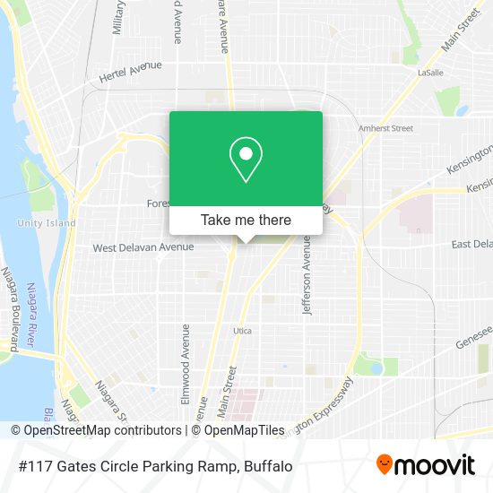 Mapa de #117 Gates Circle Parking Ramp