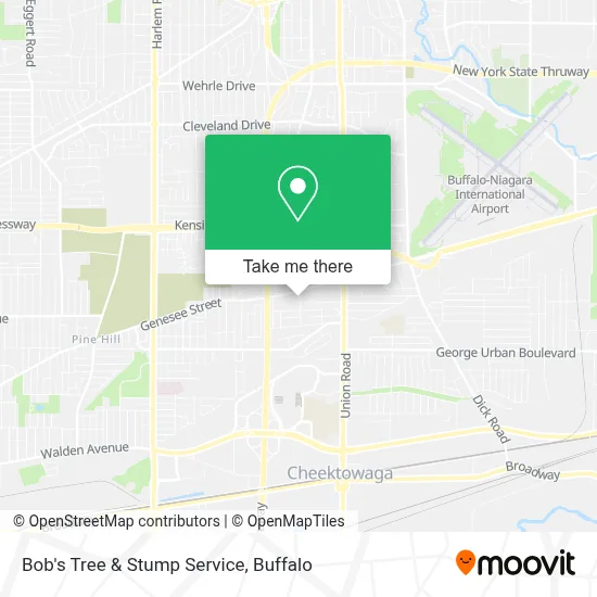 Bob's Tree & Stump Service map