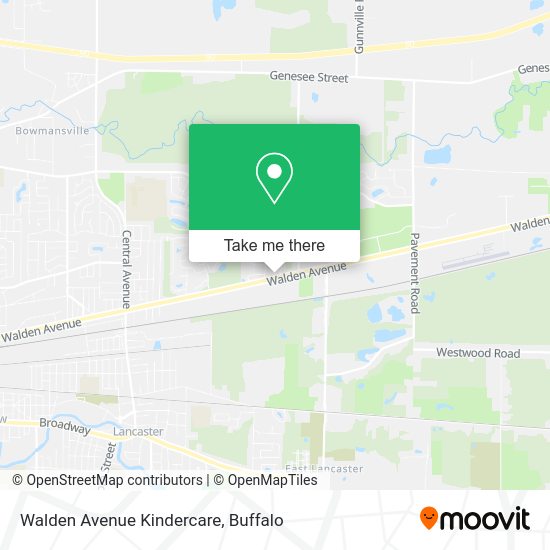Walden Avenue Kindercare map