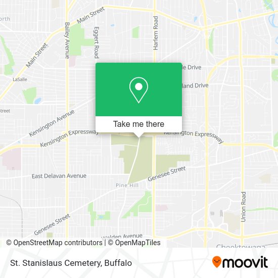 St. Stanislaus Cemetery map