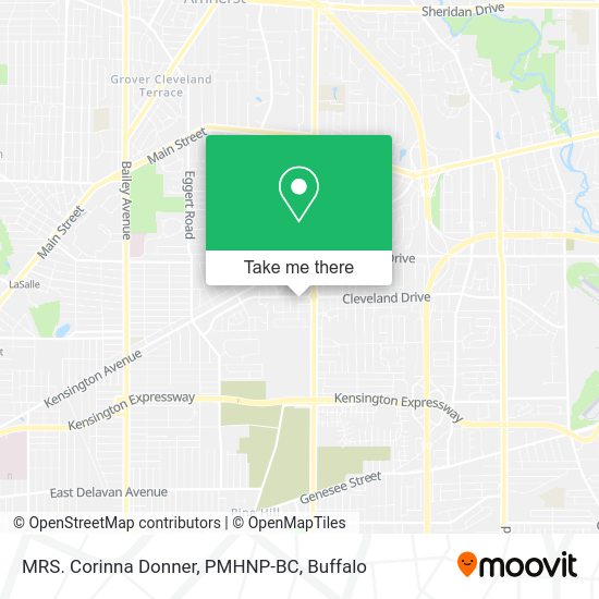 MRS. Corinna Donner, PMHNP-BC map