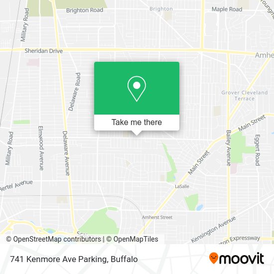 741 Kenmore Ave Parking map