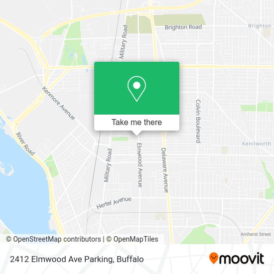 2412 Elmwood Ave Parking map