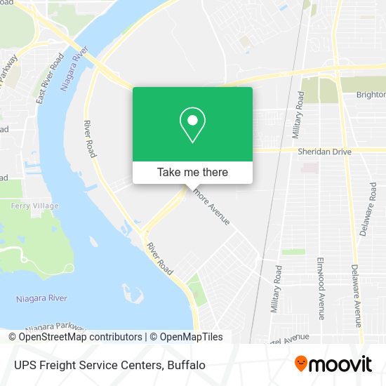UPS Freight Service Centers map