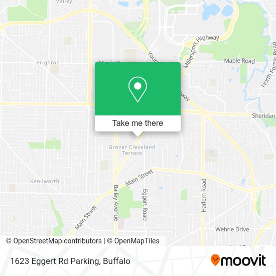 Mapa de 1623 Eggert Rd Parking