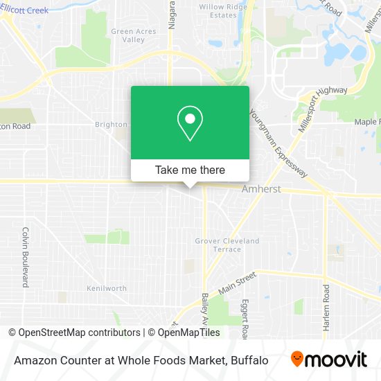 Amazon Counter at Whole Foods Market map