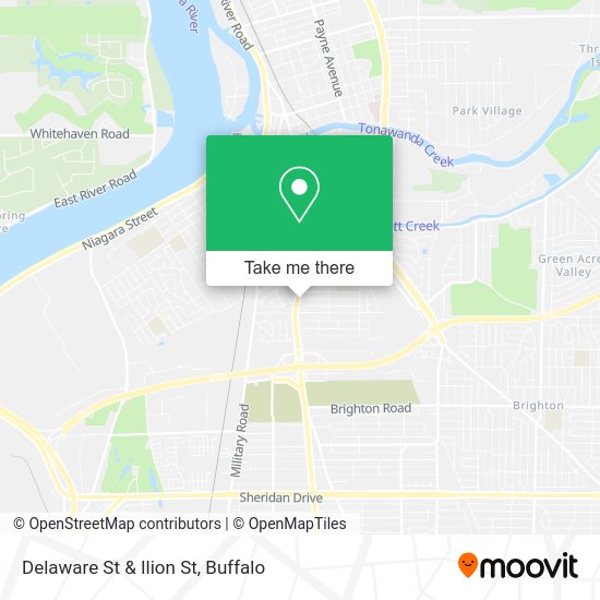 Mapa de Delaware St & Ilion St