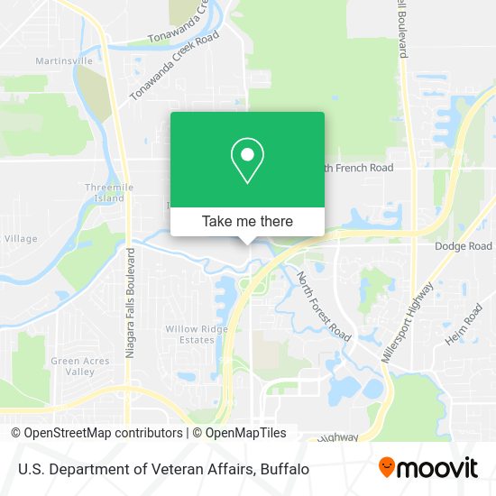 Mapa de U.S. Department of Veteran Affairs
