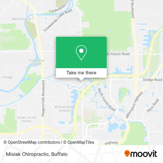Misiak Chiropractic map