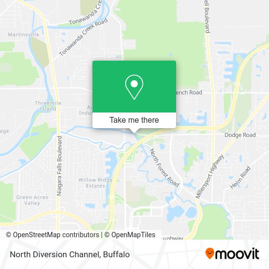 Mapa de North Diversion Channel