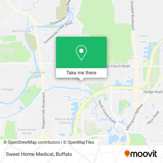 Mapa de Sweet Home Medical