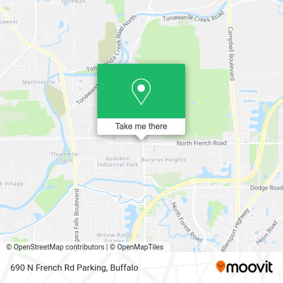 690 N French Rd Parking map