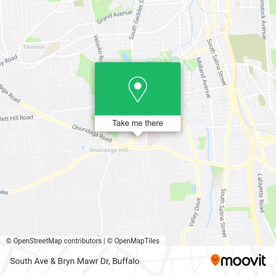South Ave & Bryn Mawr Dr map