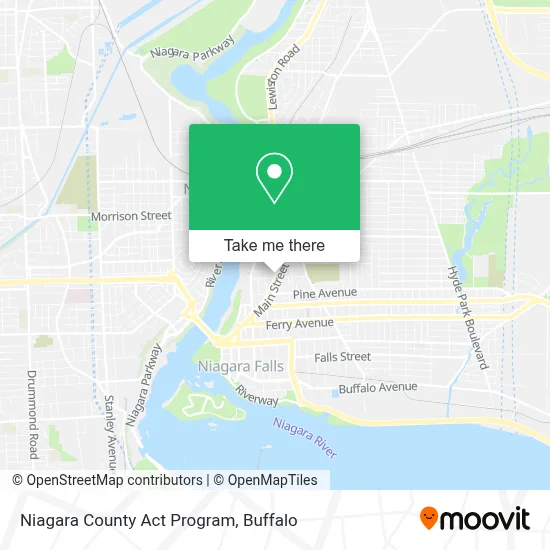 Niagara County Act Program map