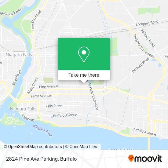 Mapa de 2824 Pine Ave Parking