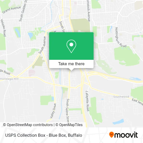 USPS Collection Box - Blue Box map