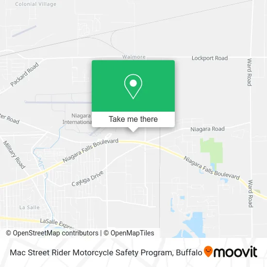 Mac Street Rider Motorcycle Safety Program map