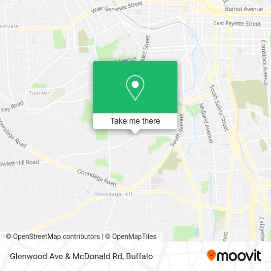 Glenwood Ave & McDonald Rd map