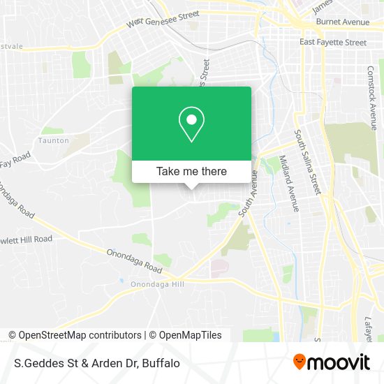 S.Geddes St & Arden Dr map