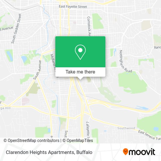 Mapa de Clarendon Heights Apartments