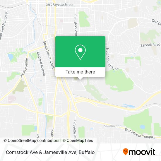 Comstock Ave & Jamesville Ave map