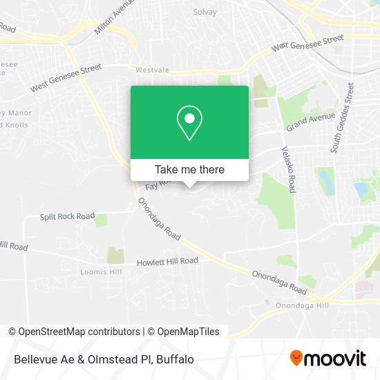Bellevue Ae & Olmstead Pl map