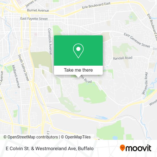 E Colvin St. & Westmoreland Ave map