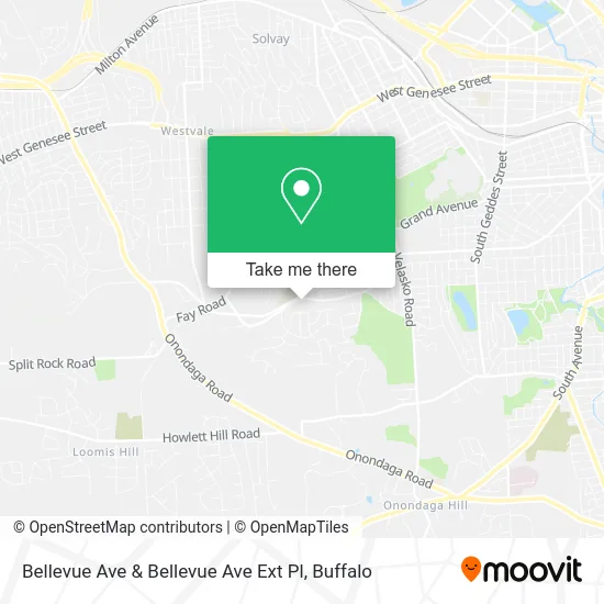 Bellevue Ave & Bellevue Ave Ext Pl map
