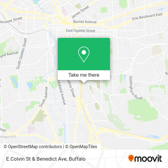 E.Colvin St & Benedict Ave map