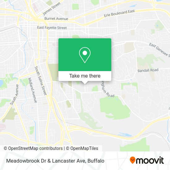 Meadowbrook Dr & Lancaster Ave map