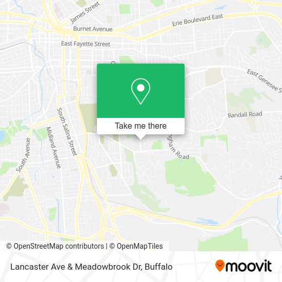 Mapa de Lancaster Ave & Meadowbrook Dr