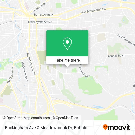 Buckingham Ave & Meadowbrook Dr map