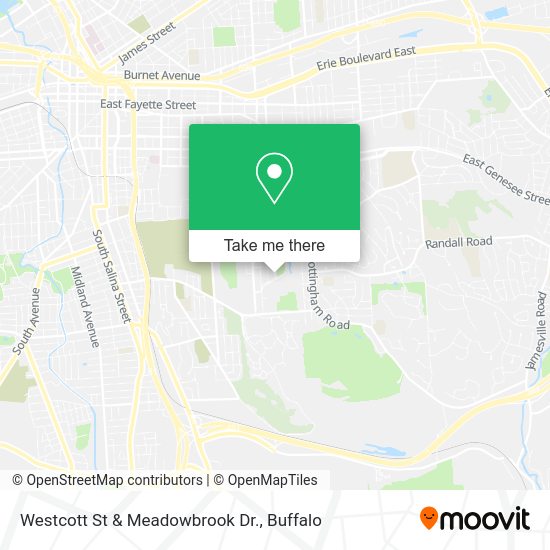 Mapa de Westcott St & Meadowbrook Dr.