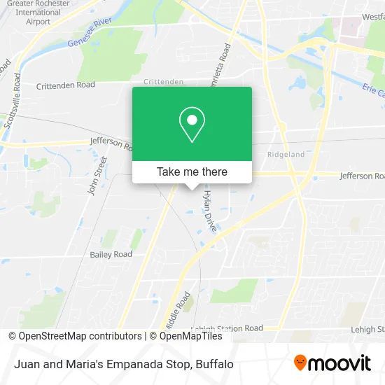 Juan and Maria's Empanada Stop map