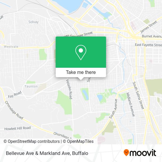 Bellevue Ave & Markland Ave map