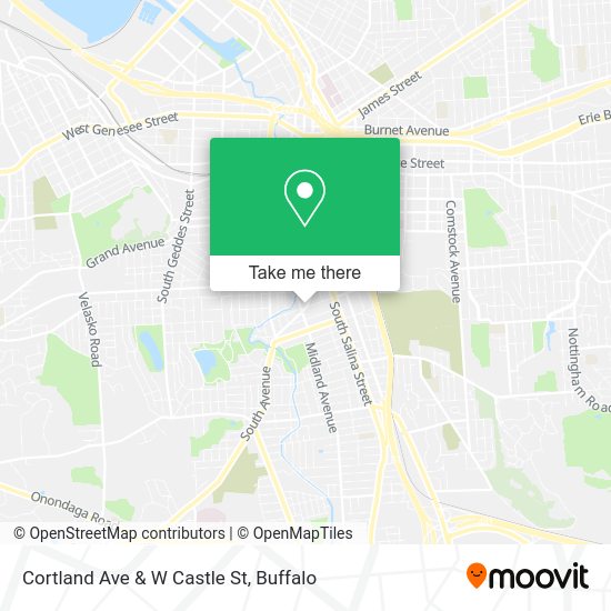 Cortland Ave & W Castle St map