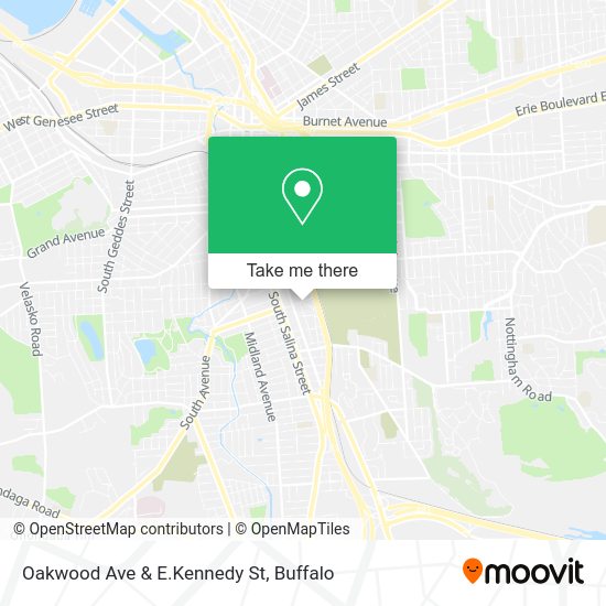 Oakwood Ave & E.Kennedy St map